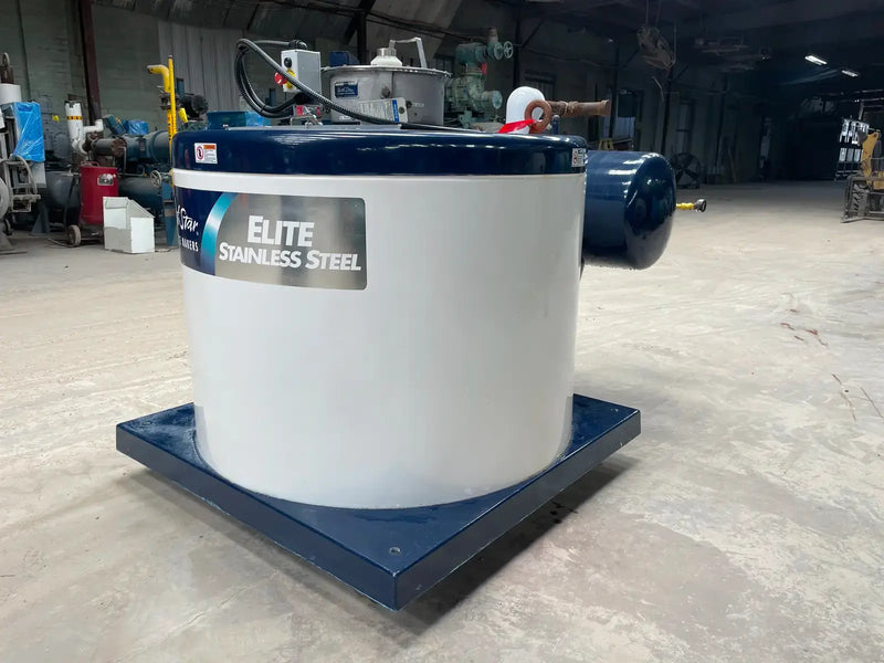 Máquina para hacer hielo en escamas Elite M20-SS-2014 de acero inoxidable de North Star Ice (refrigeración con amoníaco (R-717), 11 toneladas por día)