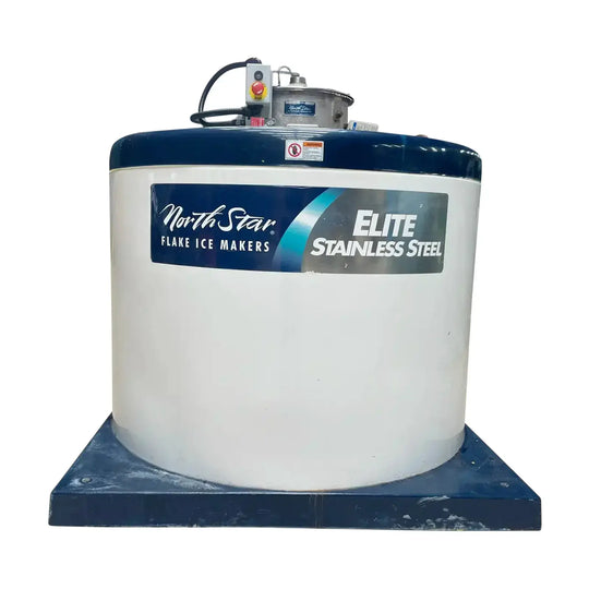 North Star Ice Stainless Steel Elite M20-SS-2014 Flake Ice Maker (Ammonia (R-717) Refrigeration, 11 Ton Day)