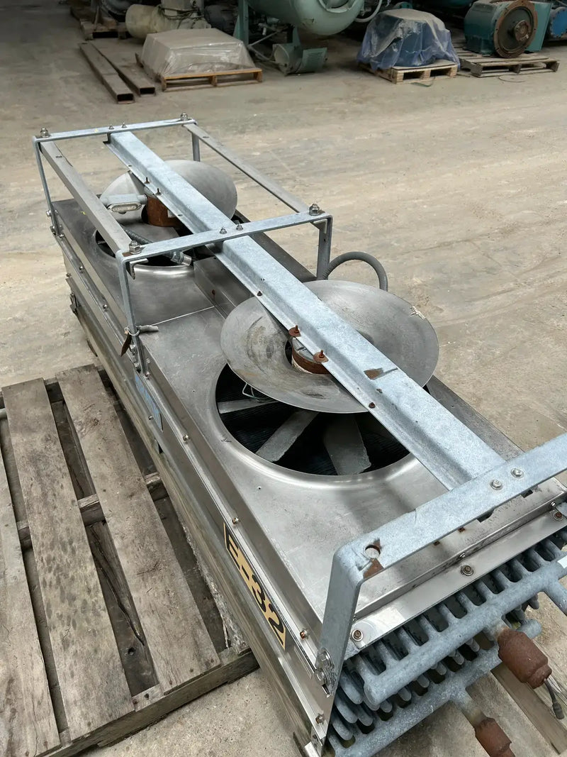 Krack BTR28-HG-RBA Ammonia Evaporator Coil - 2.75 TR, 2 Fans (Low Temperature)
