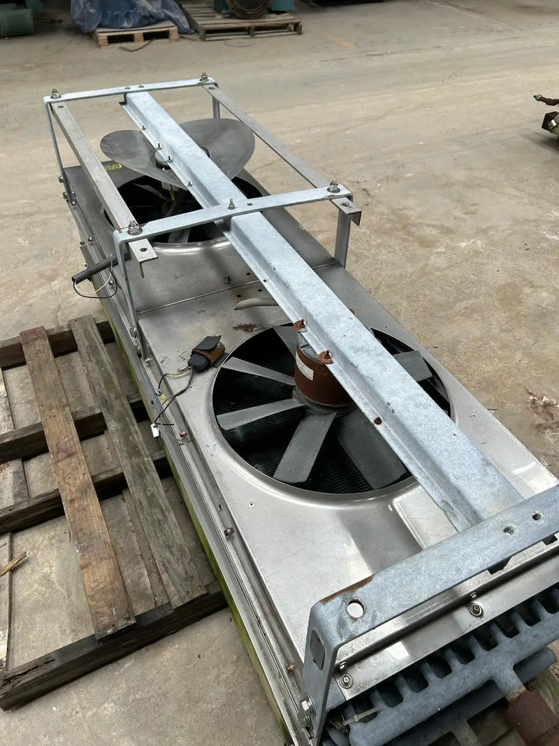 Krack BTR28-HG-RBA Ammonia Evaporator Coil - 2.75  TR, 2 Fans (Low Temperature)