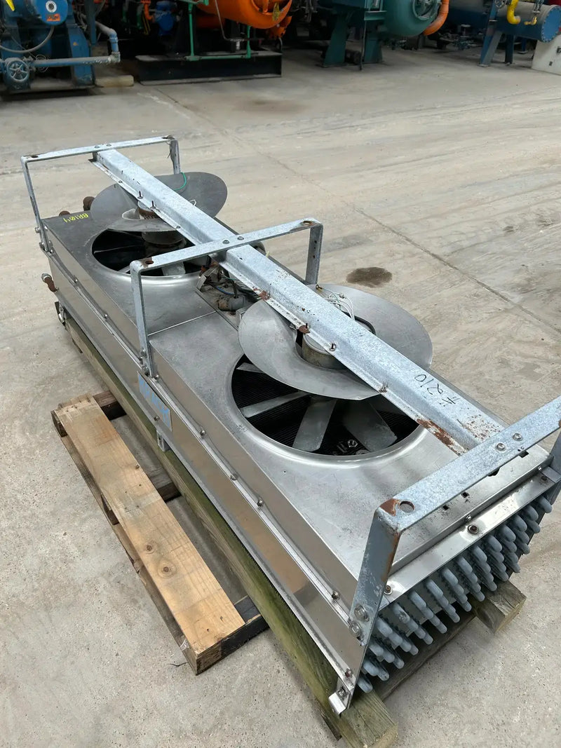 Krack BTR28-HG-RBA Ammonia Evaporator Coil - 2.75 TR, 2 Fans (Low Temperature)