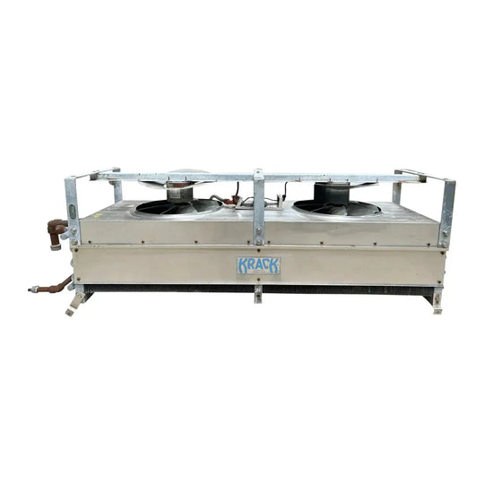 Krack BTR28-HG-RBA Ammonia Evaporator Coil - 2.75 TR, 2 Fans (Low Temperature)