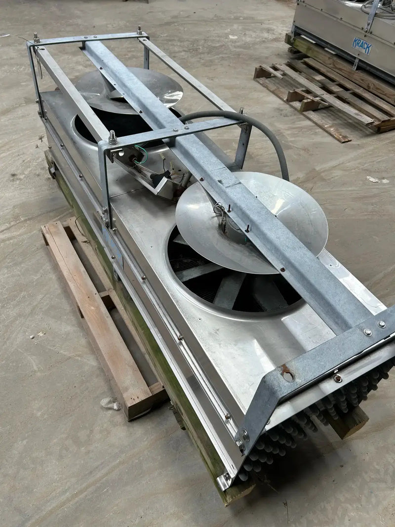 Krack BTR28-HG-RBA Ammonia Evaporator Coil - 2.75 TR, 2 Fans (Low Temperature)