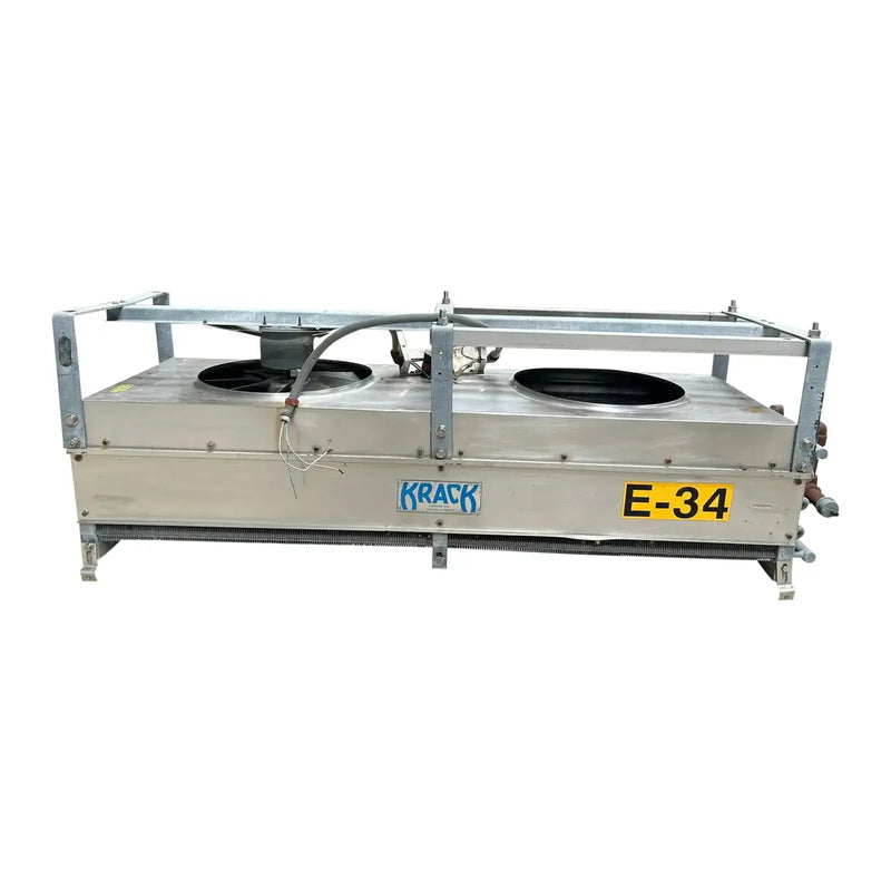 Serpentín evaporador de amoníaco Krack BTR28-HG-RBA - 2,75 TR, 2 ventiladores (baja temperatura)