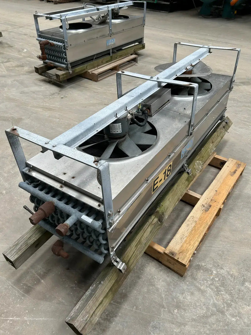 Krack BTR28-HG-RBA Ammonia Evaporator Coil - 2.75 TR, 2 Fans (Low Temperature)