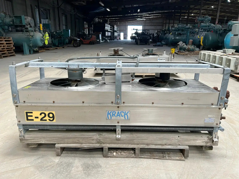 Krack BTR28-HG-RBA Ammonia Evaporator Coil - 2.75 TR, 2 Fans (Low Temperature)