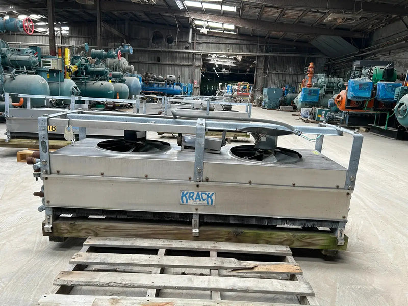 Krack BTR28-HG-RBA Ammonia Evaporator Coil - 2.75 TR, 2 Fans (Low Temperature)
