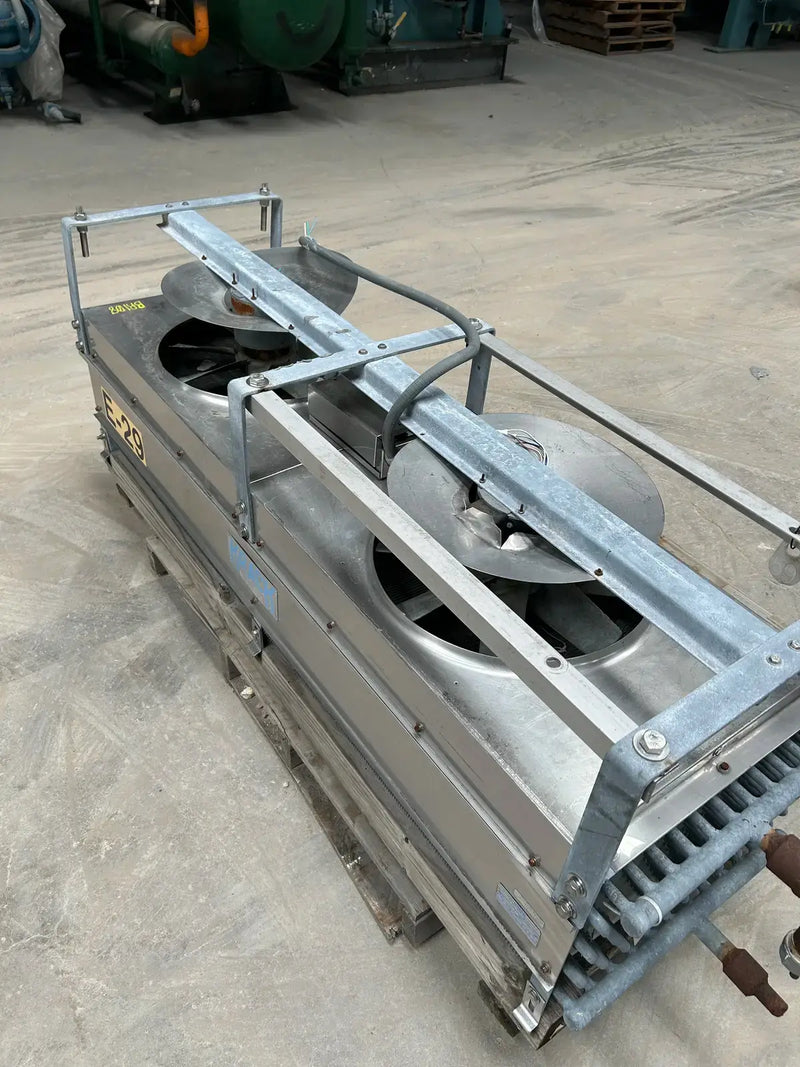 Krack BTR28-HG-RBA Ammonia Evaporator Coil - 2.75 TR, 2 Fans (Low Temperature)