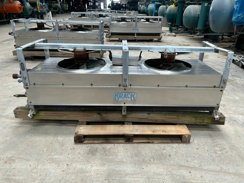 Krack BTR28-HG-RBA Ammonia Evaporator Coil -  2.75 TR, 2 Fans (Low Temperature)