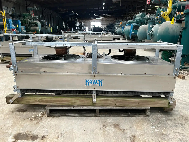 Krack BTR28-HG-RHA Ammonia Evaporator Coil - 2.75 TR, 2 Fans (Low Temperature)