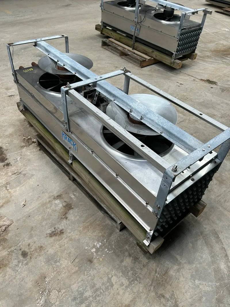 Krack BTR28-HG-RHA Ammonia Evaporator Coil - 2.75 TR, 2 Fans (Low Temperature)