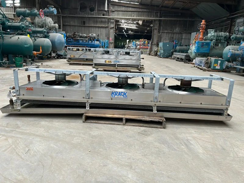 Krack BTRS-34-RBA-HGU Ammonia Evaporator Coil - 2.95  TR, 3 Fans (Low Temperature)