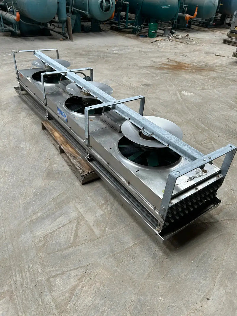 Krack BTRS-34-RBA-HGU Ammonia Evaporator Coil - 2.95  TR, 3 Fans (Low Temperature)