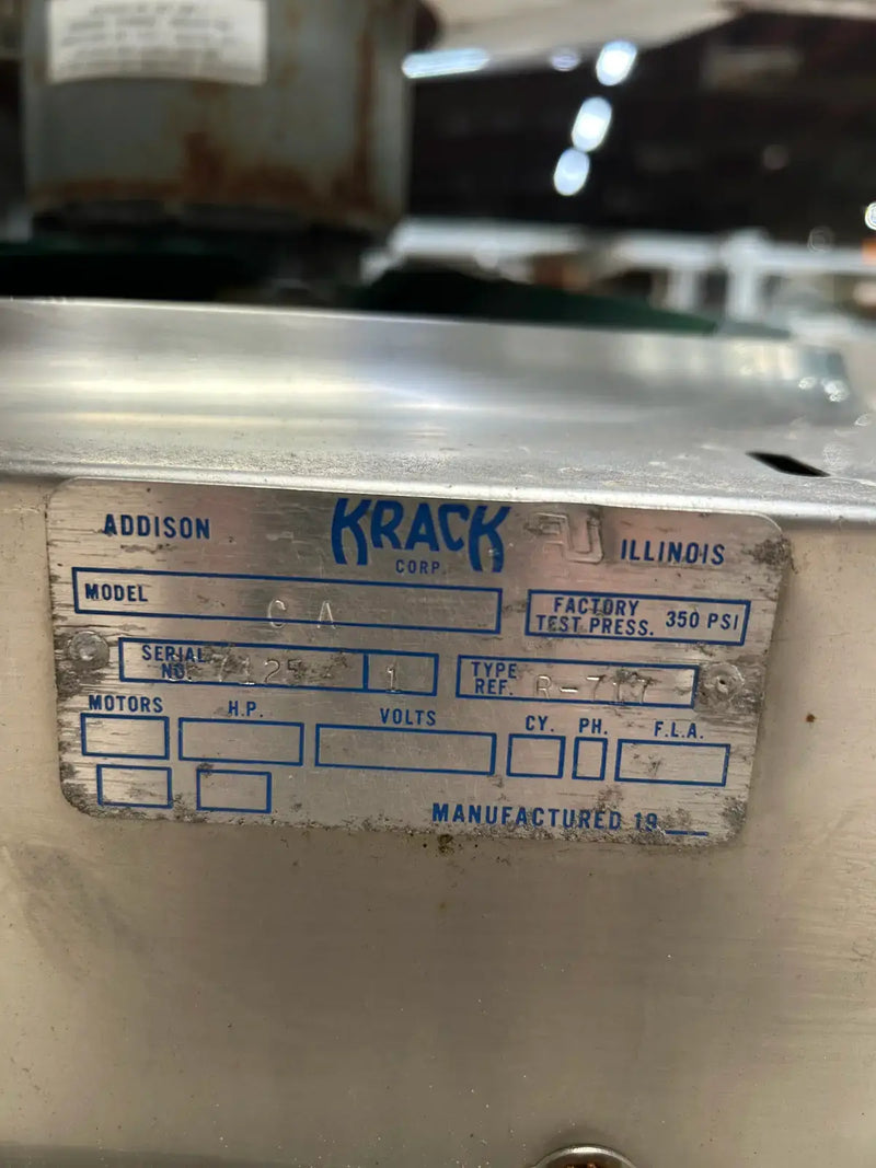Krack BTRS-34-RBA-HGU Ammonia Evaporator Coil - 2.95  TR, 3 Fans (Low Temperature)