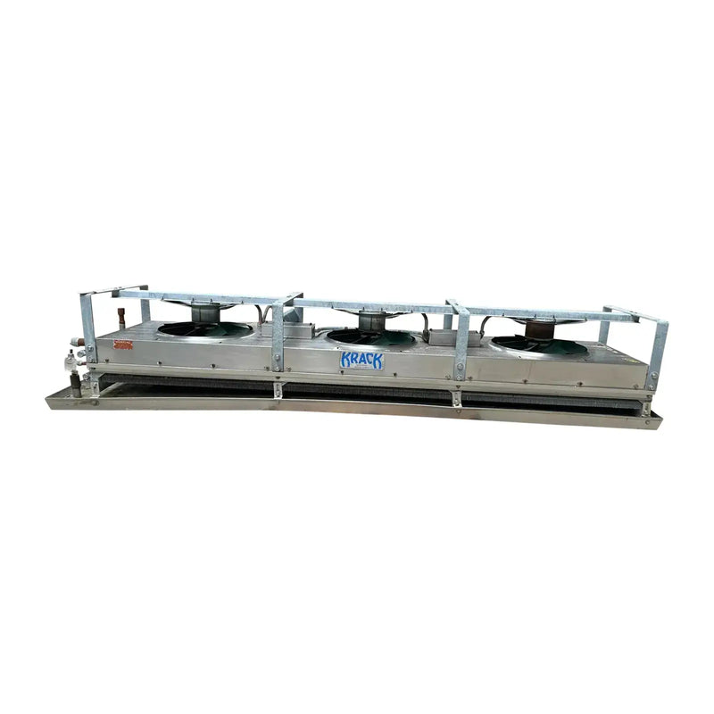 Serpentín evaporador de amoníaco Krack BTRS-34-RBA-HGU - 2,95 TR, 3 ventiladores (baja temperatura)