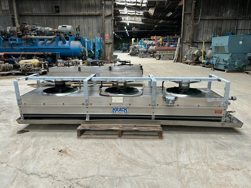 Krack BTRS-36-RBA-HGU Ammonia Evaporator Coil - 3.6 TR, 3 Fans (Low Temperature)