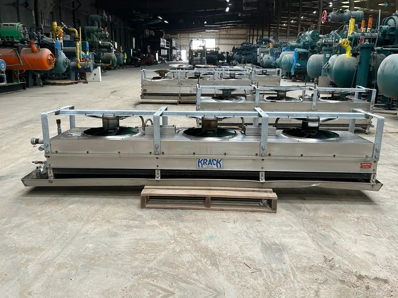 Krack BTRS-36-RBA-HGU Ammonia Evaporator Coil - 3.6 TR, 3 Fans (Low Temperature)
