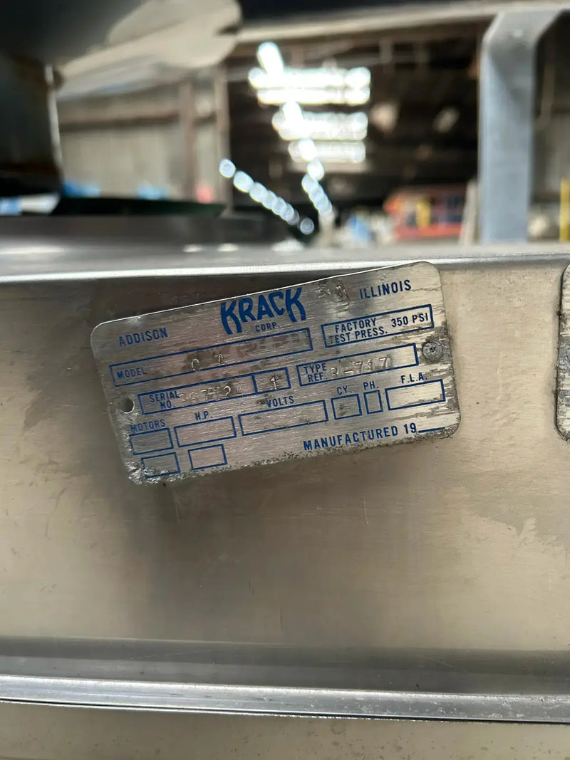 Krack BTRS-36-RBA-HGU Ammonia Evaporator Coil - 3.6 TR, 3 Fans (Low Temperature)