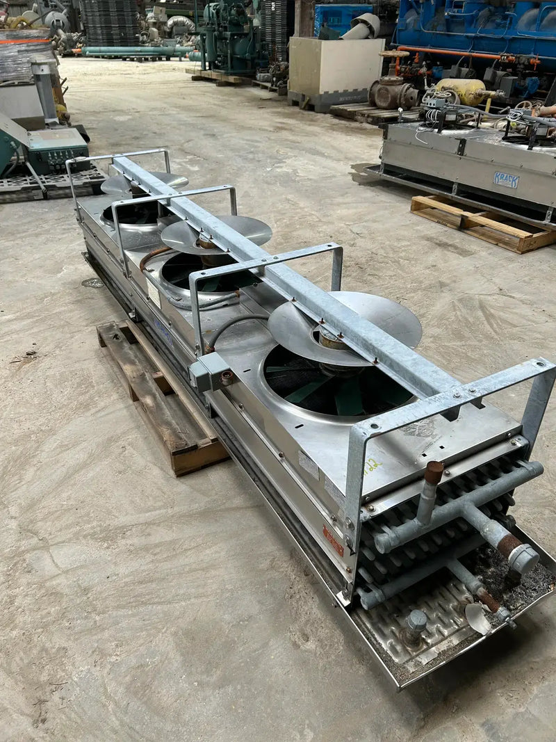 Krack BTRS-36-RBA-HGU Ammonia Evaporator Coil - 3.6 TR, 3 Fans (Low Temperature)