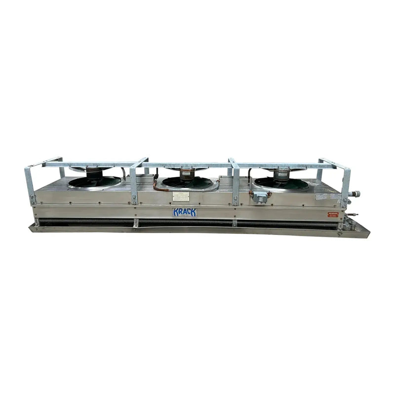 Serpentín evaporador de amoníaco Krack BTRS-36-RBA-HGU - 3,6 TR, 3 ventiladores (baja temperatura)