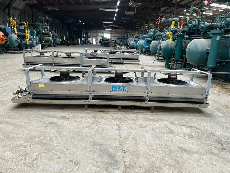 Krack BTRS24-DXA-A Ammonia Evaporator Coil -  2.5 TR, 3 Fans (Low Temperature)