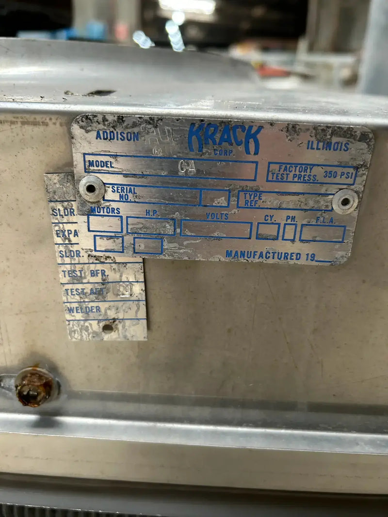 Krack BTRS24-DXA-A Ammonia Evaporator Coil -  2.5 TR, 3 Fans (Low Temperature)