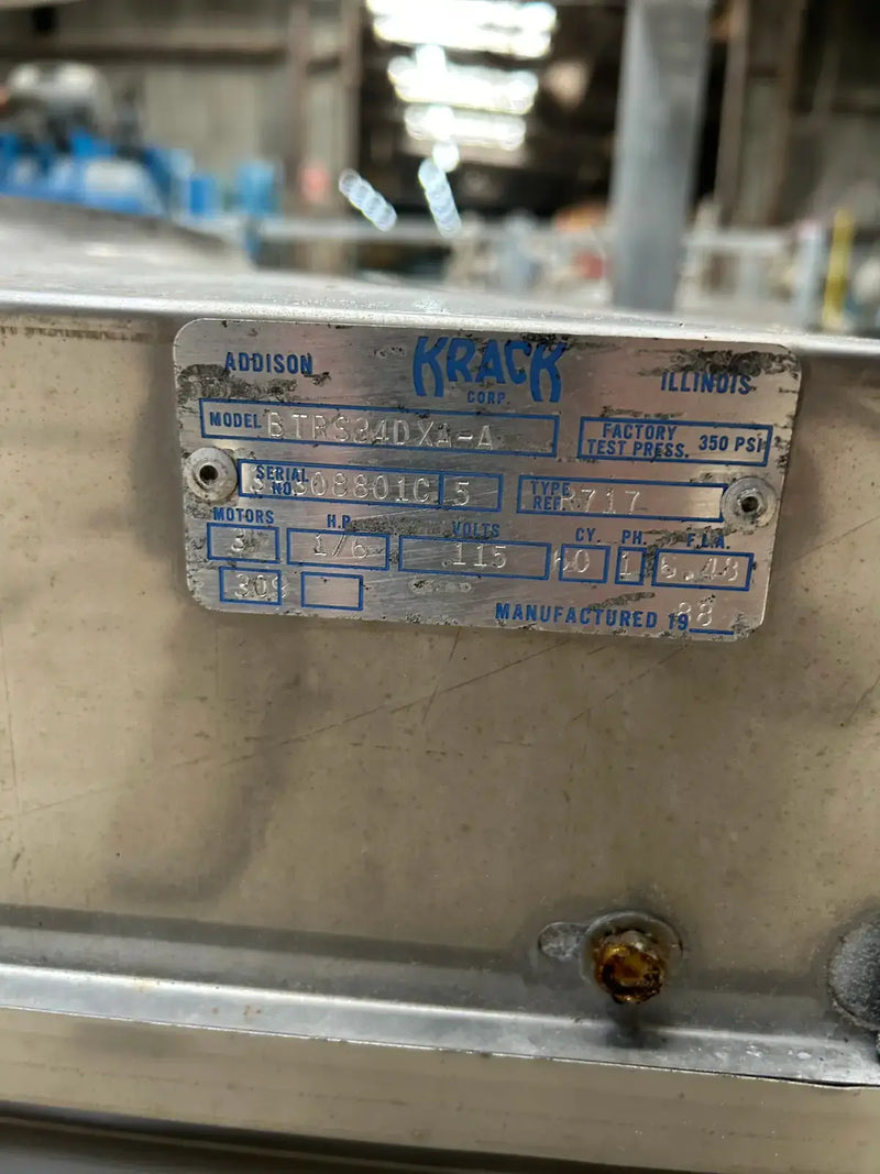 Krack BTRS24-DXA-A Ammonia Evaporator Coil -  2.5 TR, 3 Fans (Low Temperature)