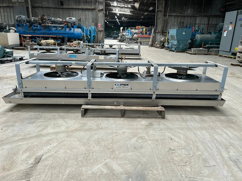 Frick BTR34-DXA Ammonia Evaporator Coil - 2.5 TR, 3 Fans (Low Temperature)