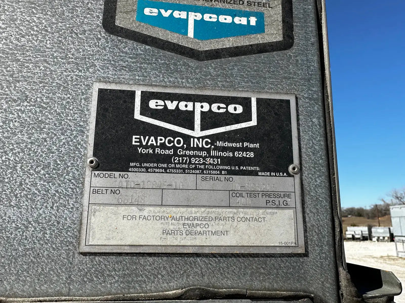 Evapco ATC-1284E-1G Evaporative Condenser ( 642 Nominal Tons, 2 Motors, 1 Tower Unit)