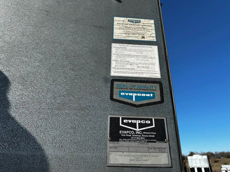 Evapco ATC-1284E-1G Evaporative Condenser ( 642 Nominal Tons, 2 Motors, 1 Tower Unit)