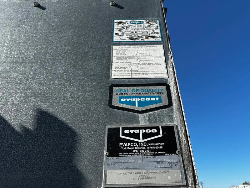 Evapco ATC-1284E-1G Evaporative Condenser ( 642 Nominal Tons, 2 HP Motors, 1 Tower Unit )