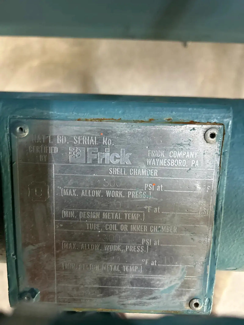 Paquete de compresor de tornillo rotativo Frick (Frick TDSL193L, panel de control micro Frick HD)