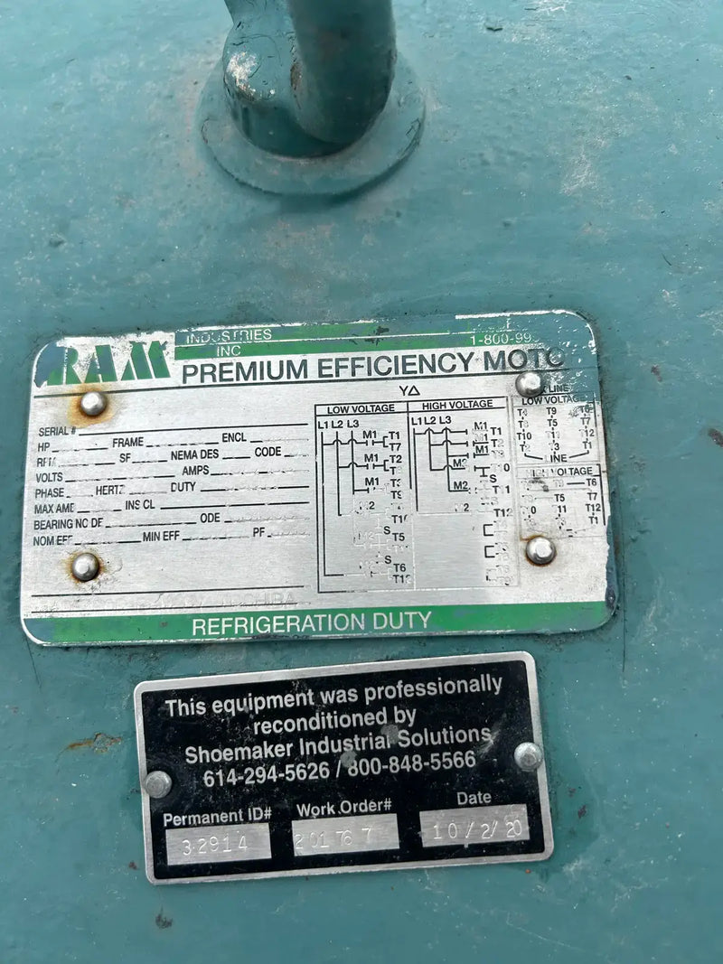 Paquete de compresor de tornillo rotativo Frick RWB-II-177B (Frick TDSH233S, 150 HP, 460 V, panel de control micro Frick)
