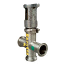 Válvula de compresión de tornillo de acero inoxidable de 3 vías