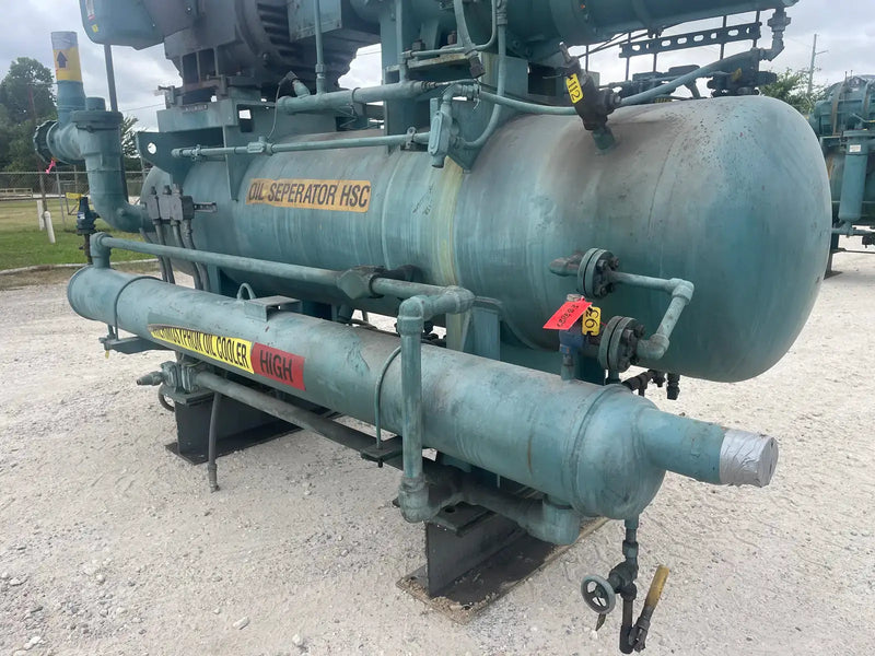 Paquete de compresor de tornillo rotativo Frick RWBII 177H (Frick TDSH233S, 450 HP 460 V, panel de control micro)