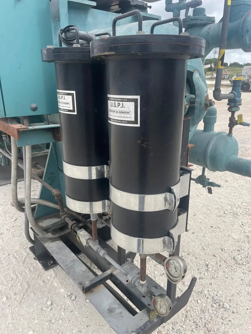 Paquete de compresor de tornillo rotativo Frick RWBII 177H (Frick TDSH233S, 450 HP 460 V, panel de control micro)