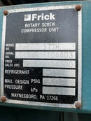 Frick RWBII 177H Rotary Screw Compressor Package (Frick TDSH233S, 450 HP 460 V, Micro Control Panel)