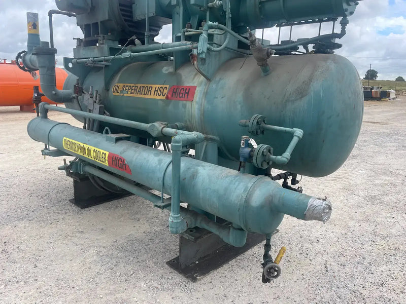 Paquete de compresor de tornillo rotativo Frick RWBII 177H (Frick TDSH233S, 450 HP 460 V, panel de control micro)
