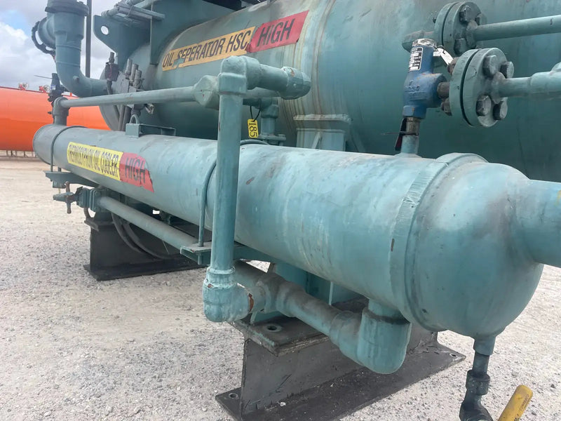 Paquete de compresor de tornillo rotativo Frick RWBII 177H (Frick TDSH233S, 450 HP 460 V, panel de control micro)