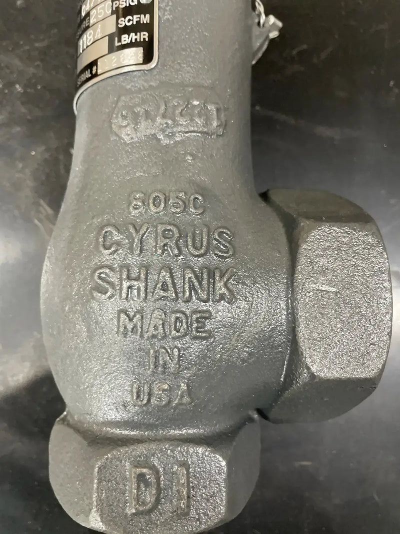 Cyrus Shank 805 Series Relief Valve