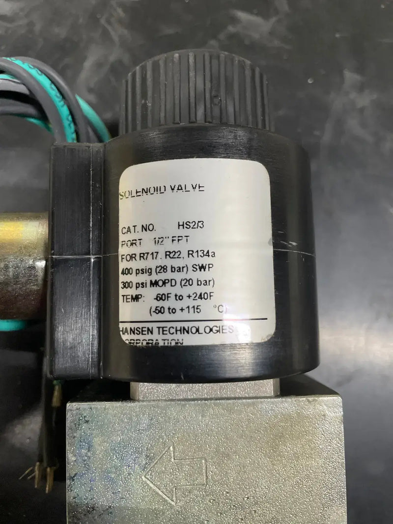 Hansen HS2/3 Solenoid Valve ( 1/2" FPT)