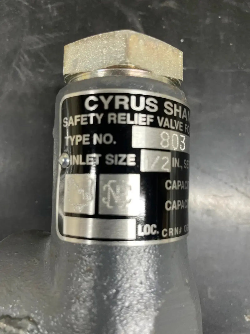 Cyrus Shank 803 Saftey Relief Valve