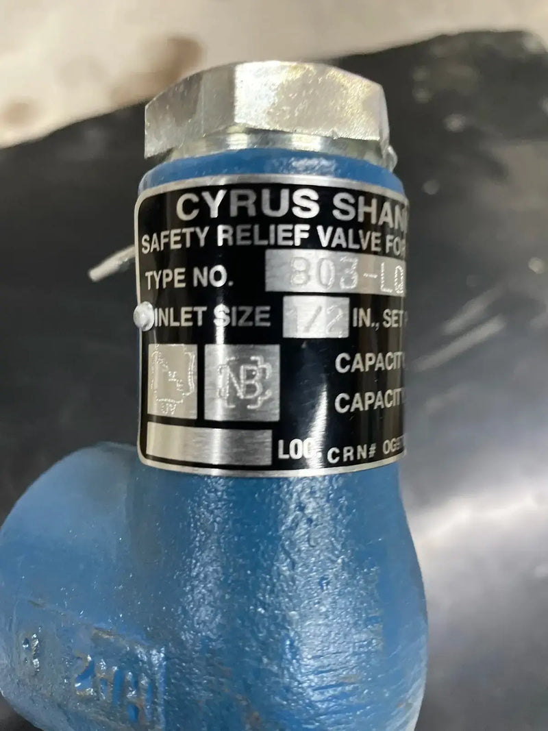 Cyrus Shank 803-LQ 75 Relief Valve
