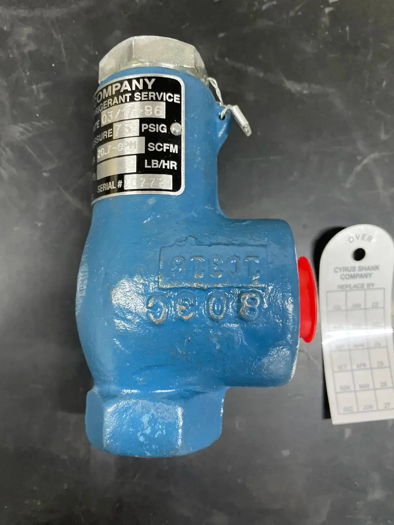 Cyrus Shank 803LQ-75 Relief Valve