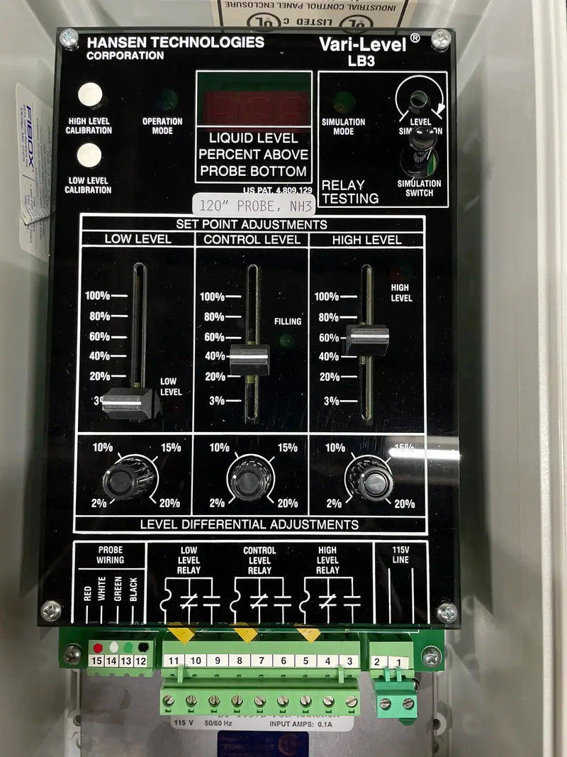 Hansen Technologies LB3-115 Vari-Level Adjustable Level Control