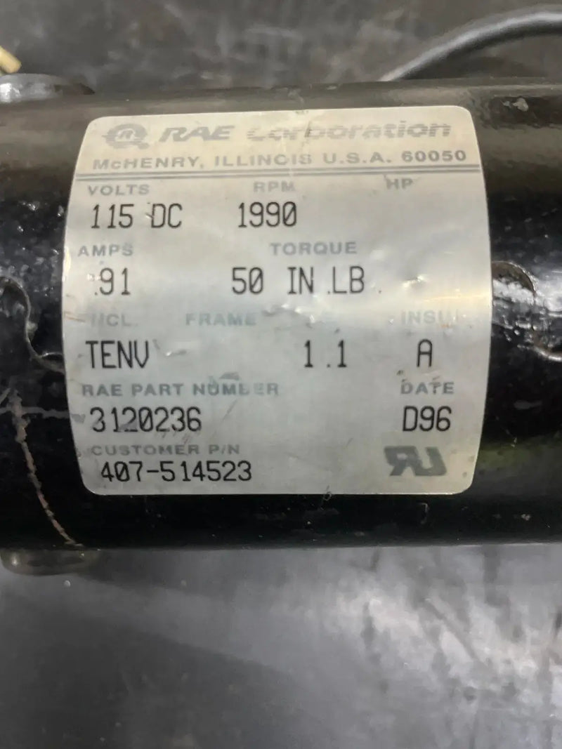 RAE Corporation Corp 3120236 Motor de CC