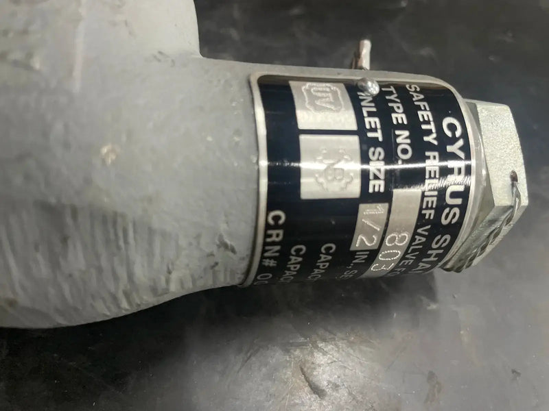 Cyrus Shank 803 Relief Valve