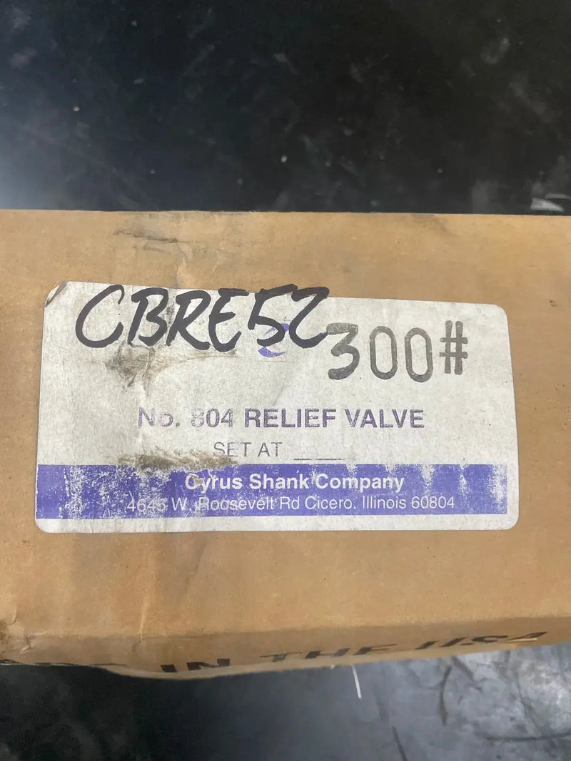 Cyrus Shank 804 Relief Valve