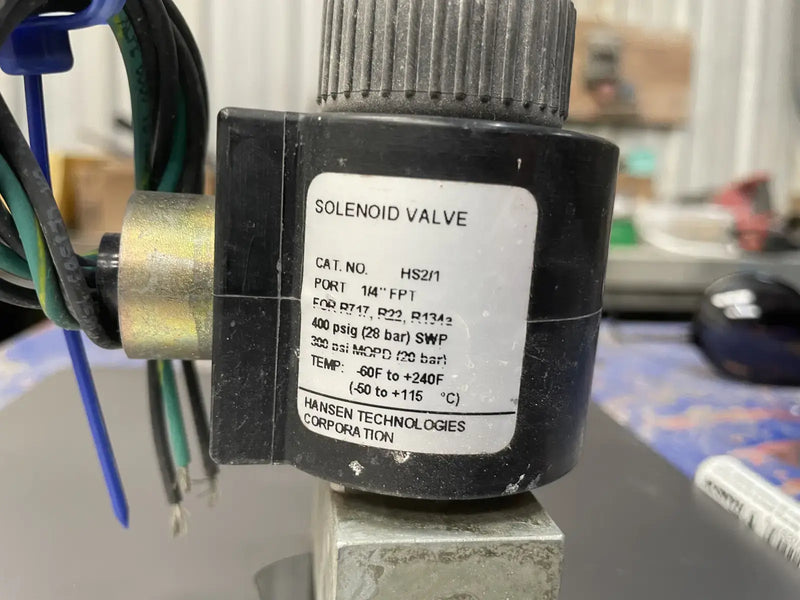 Hansen Technologies HS2/1 Solenoid Valve (1/4 in. FPT)