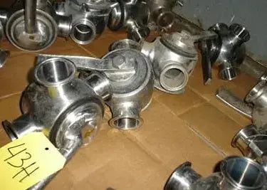 Válvula de tapón de 3 vías tipo abrazadera de 2 pulg.